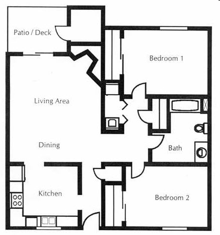 2BR/1BA - Millwood Estates