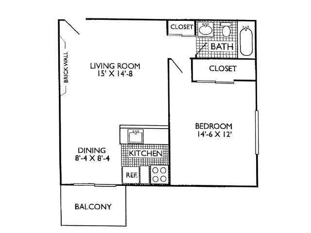 1BR/1BA - Lila Chateau Apartments