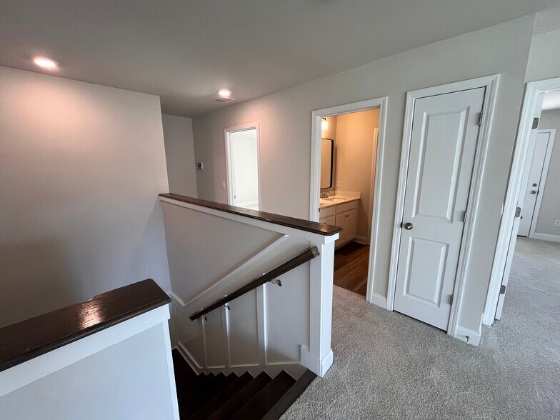 Second floor great-room stair - 575 Chatham Ct NW