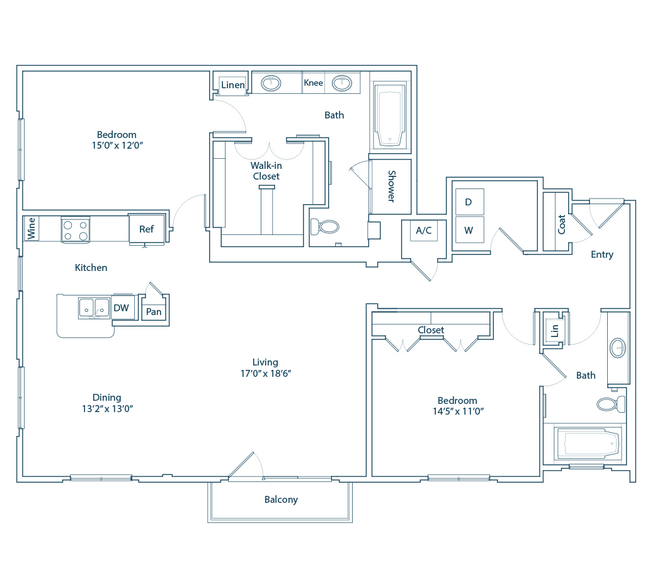 The Inwood Floor Plan - The Belle Meade at River Oaks