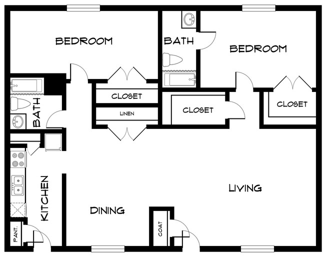 Floorplan - Brigadoon Apartments