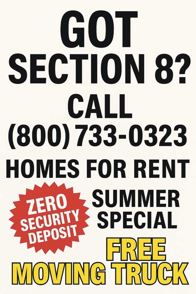 Building Photo - GOT SECTION 8 ? Zero security deposit -Fre...