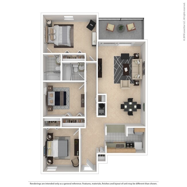 Floorplan - Stratford Hills Apartment and Townhomes