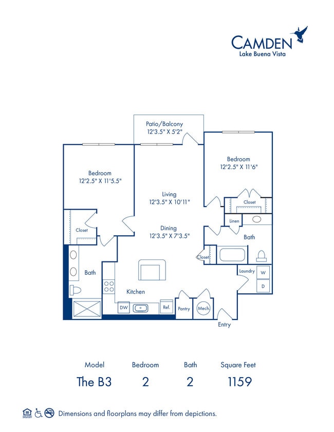 Floorplan - Camden Lake Buena Vista