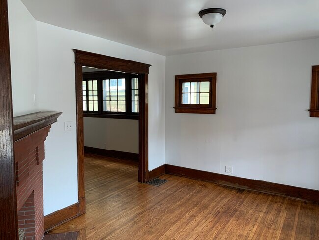 Living room looking into dining room - 207 Lafayette Ave
