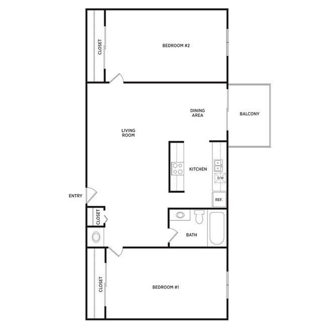 Floorplan - Glenwood Apartments