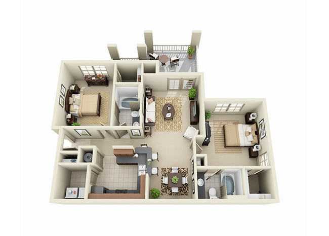 Floorplan - Stone Creek at Brookhaven Apartment Homes