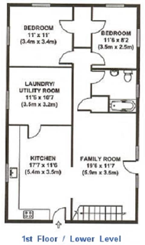Lower Level Floorplan - 14 Roosevelt Ave