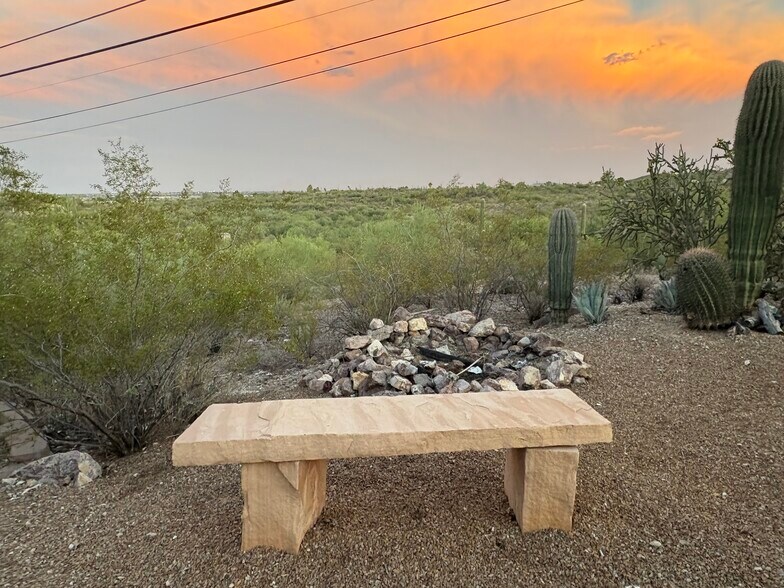 Fire pit overlooking conservation area - 1964 W King Ave