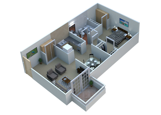 Floorplan - French Quarter - Southfield, MI