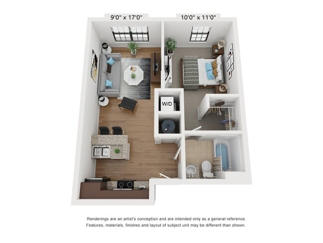 One Bed One Bath - Dill Building