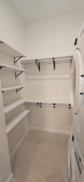 Primary Closet with In Unit Washer/Dryer - 1205 Lee St