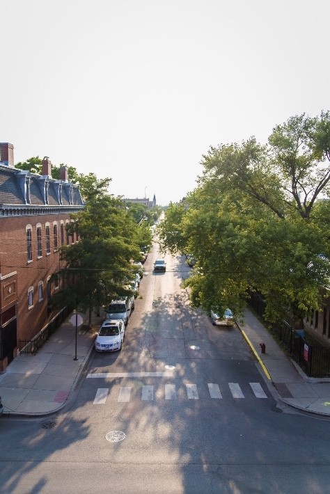 View from front window - 1915 S Racine Ave