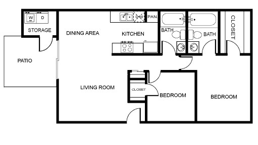 2BR/2BA - The Graybriar