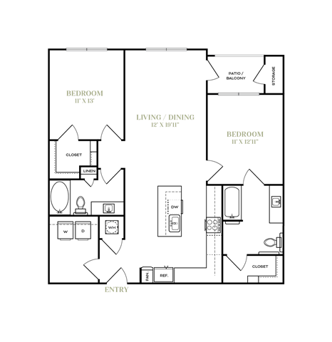Floorplan - The Elm at River Park