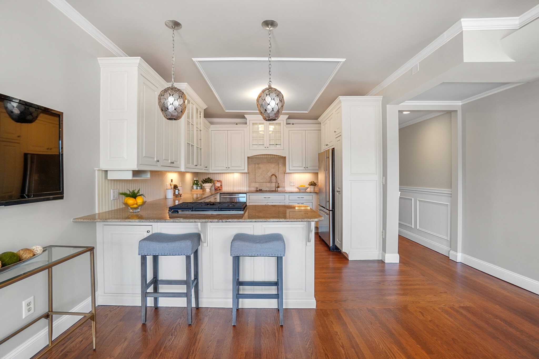 view from living room to rest of condo - 117 Saint Botolph St