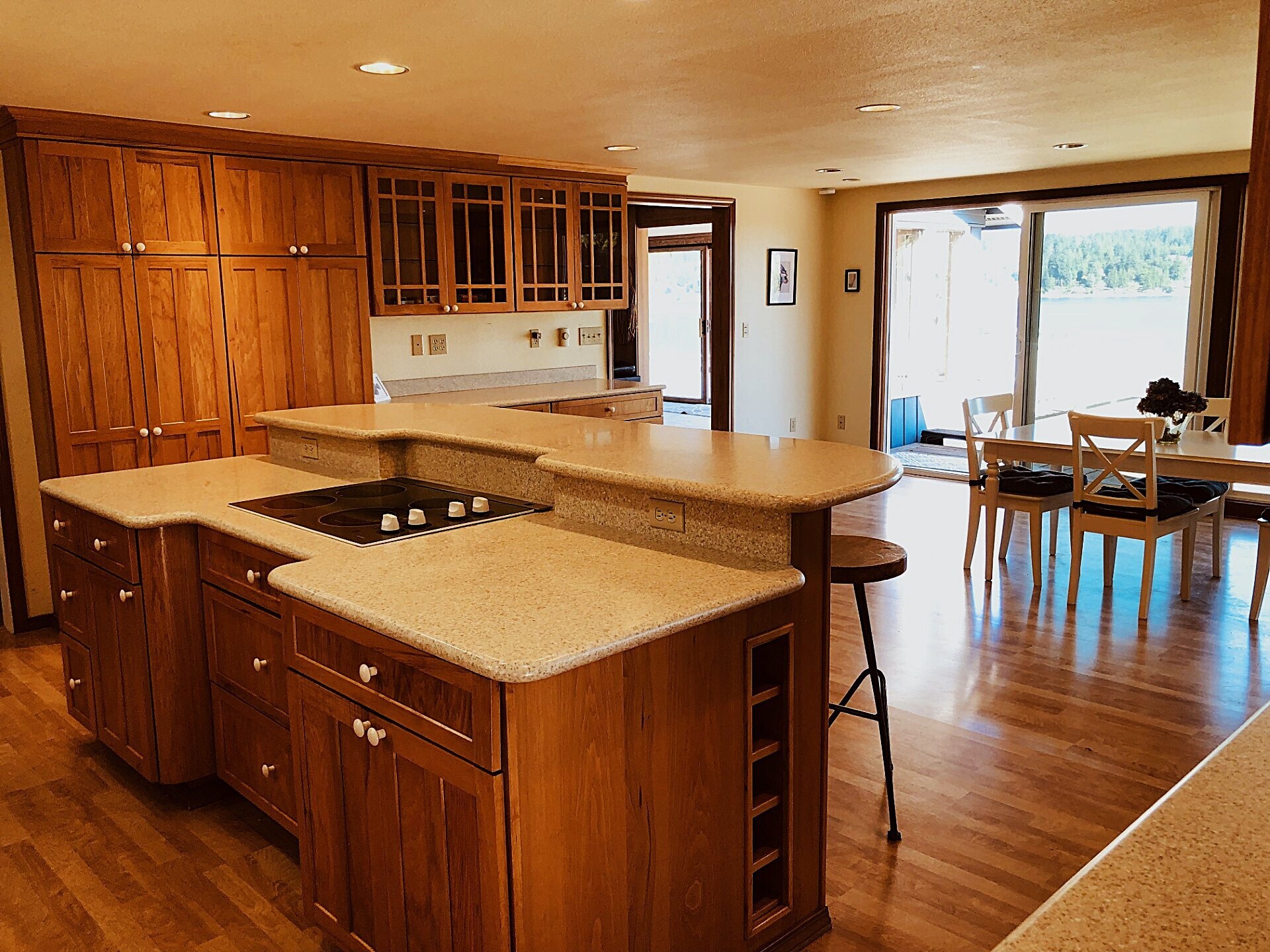 The spacious kitchen-dining area with built-ins - 7107 120th St NW
