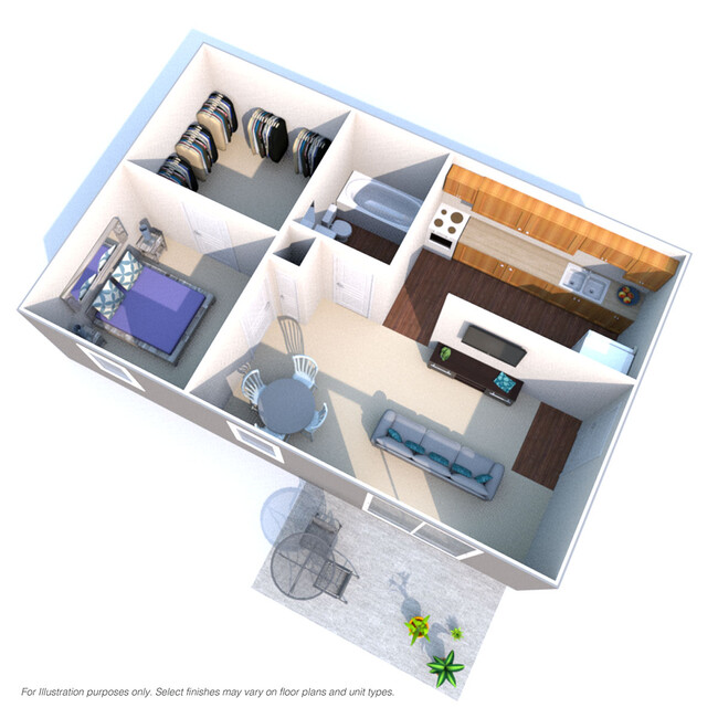 Floorplan - Crown Station Apartments