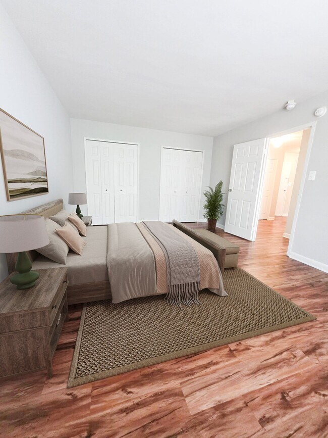 Bedroom (virtually staged) - Legation House