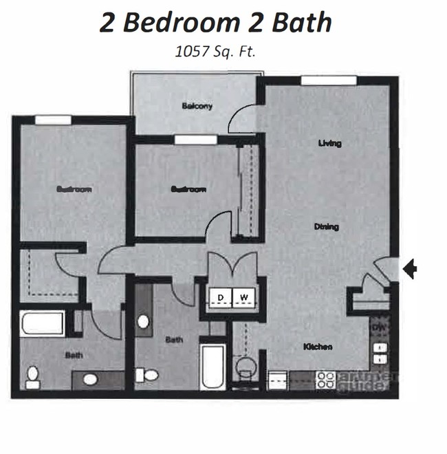 Floorplan - 1st Street Apartments