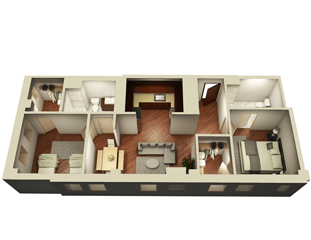 Floorplan - Somerset Place Apartments