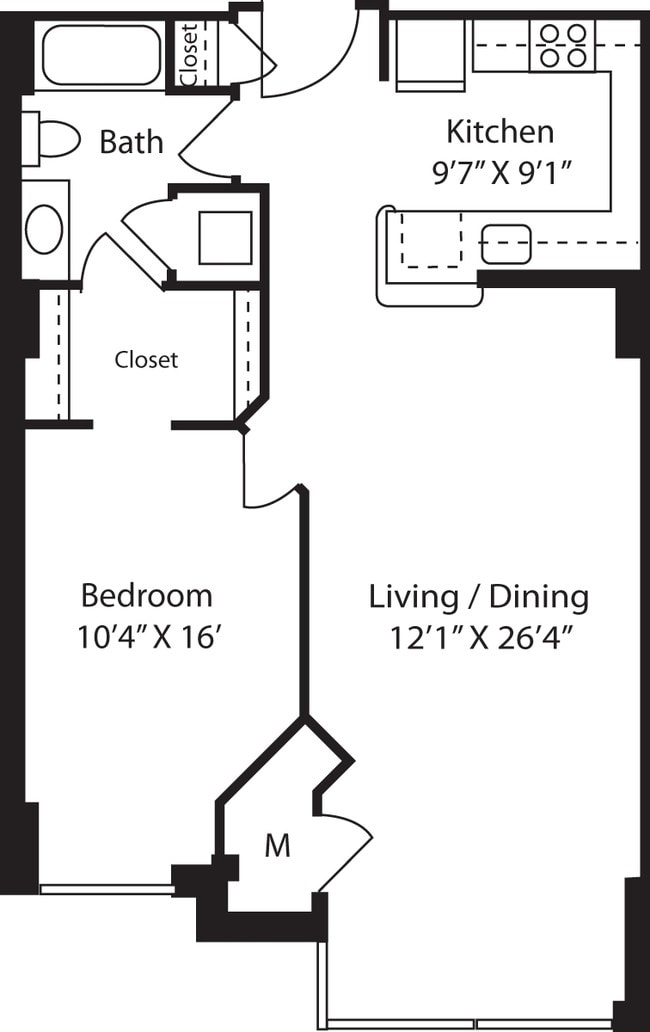 Floorplan - The Prime at Arlington Courthouse