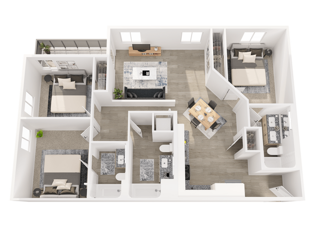 Floorplan - 805 Riverfront Apartments