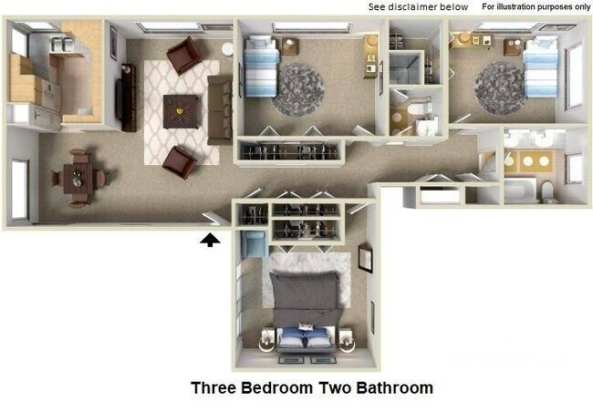 Three Bedroom Two Bathroom - College Campanile - Historical Access