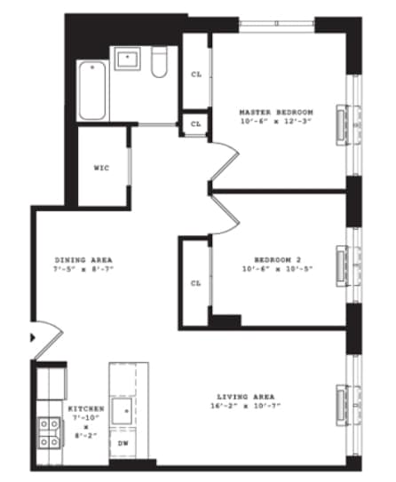 2BR/1BA - Eleven33