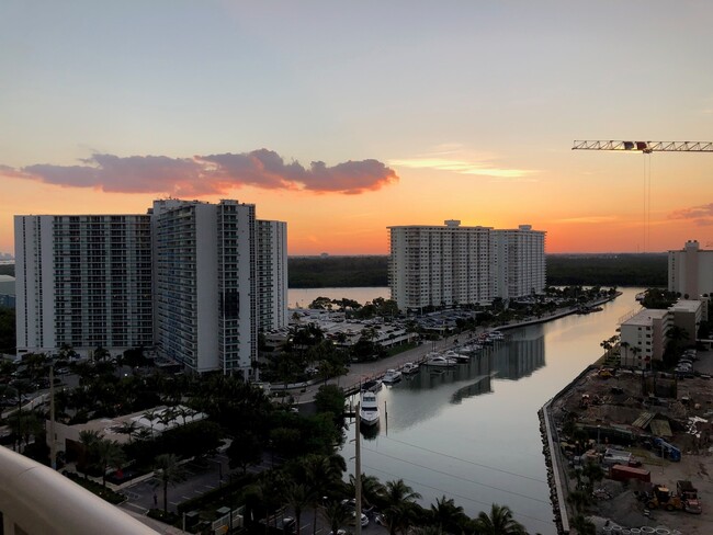 Evening View from the balcony - 15901 Collins Ave