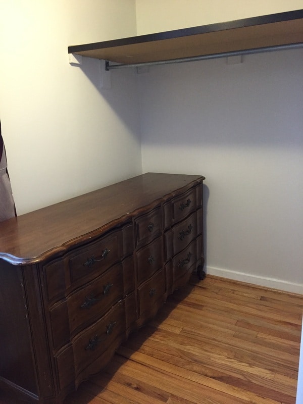 Closet for second floor east facing bedroom - 519 North Washington Street