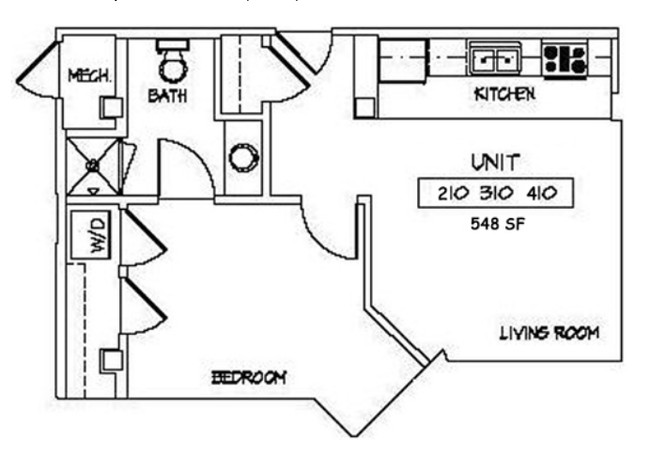 1BR/1BA - Oaks Apartments 55+ Senior Community