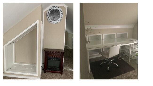 Top suite fireplace and seperate study area - 110 NE 40th St