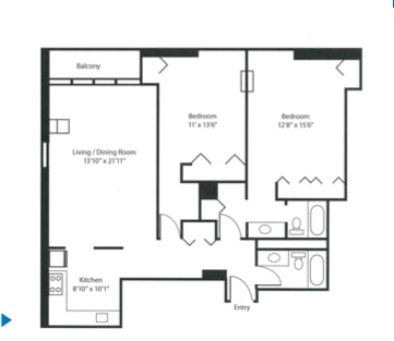 2BR/2BA - 200 N. Dearborn St.