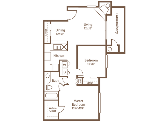 B1f - 2x1 first floor floor plan Riverstone Apartments - Riverstone Apartments