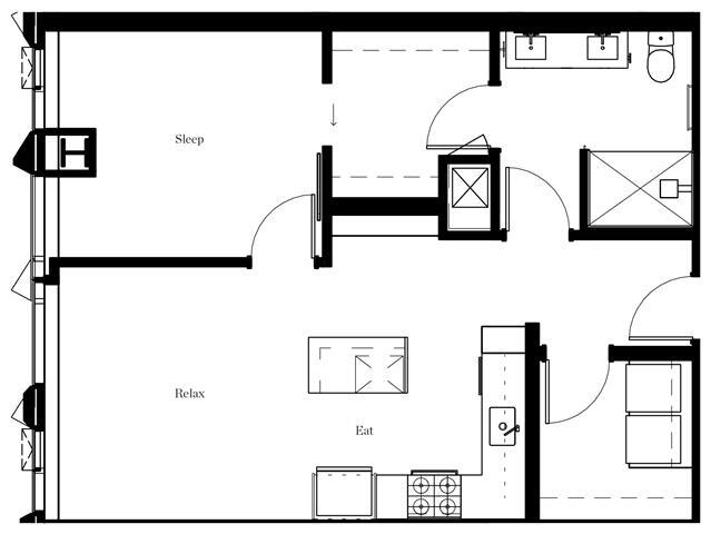 Floorplan - The Residences at Rainier Square