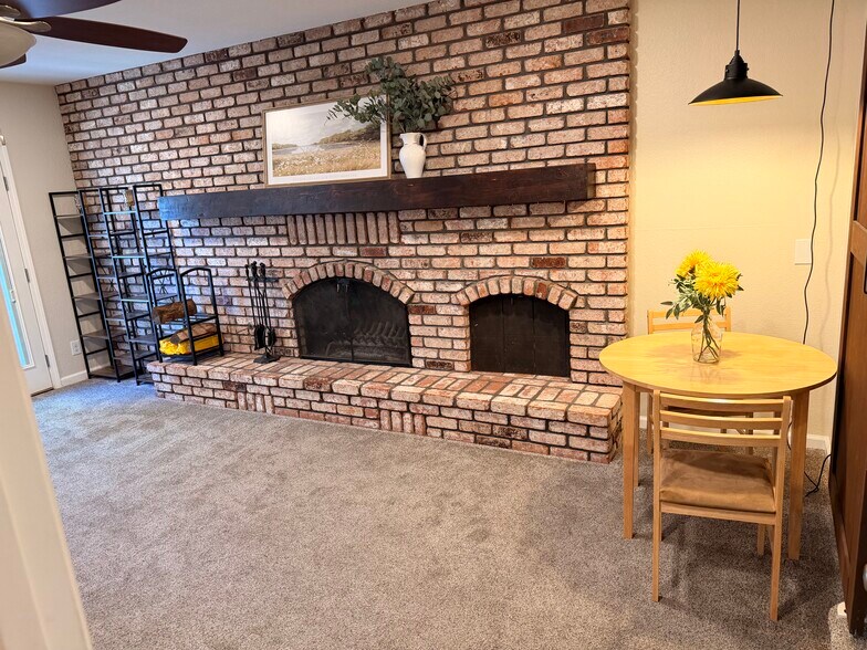 Wood burning fireplace - 3075 Forest Hills Dr