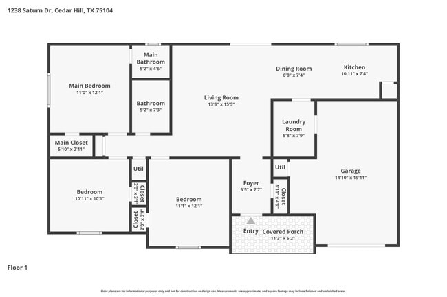 Building Photo - Mesmerizing Single Family Home | 3 BR/1.5 BA | 1-Car Covered Parking | Front and back yard!