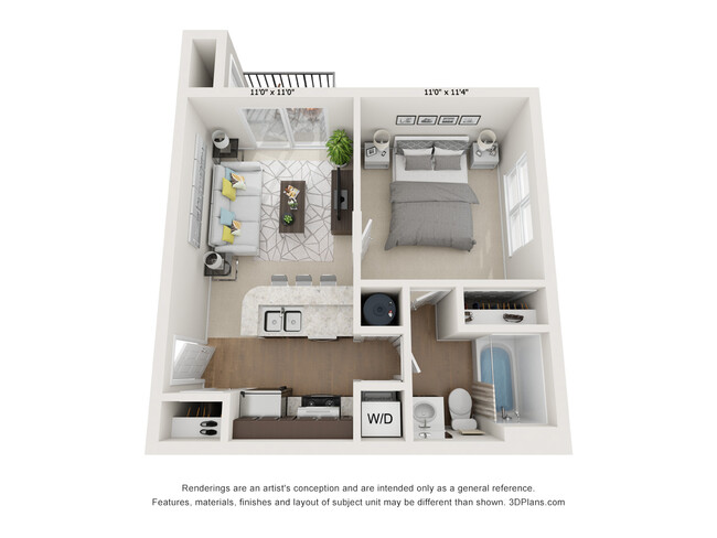 Floorplan - River Oak Apartments