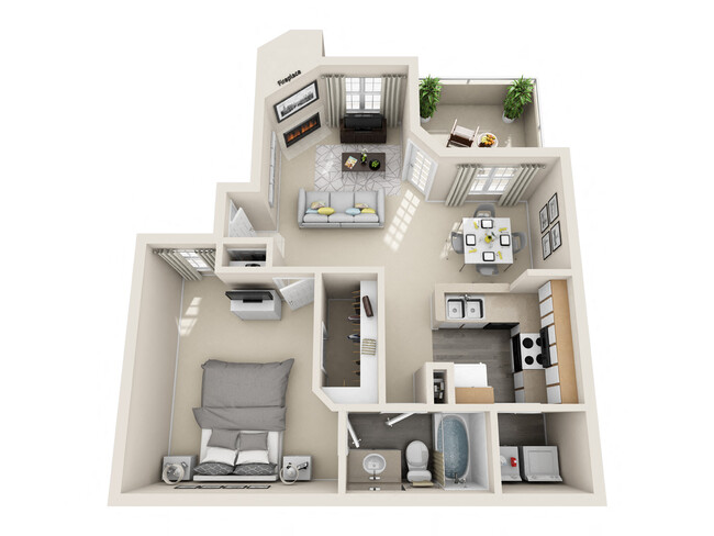 Floorplan - Village at Desert Lakes Apartment Homes