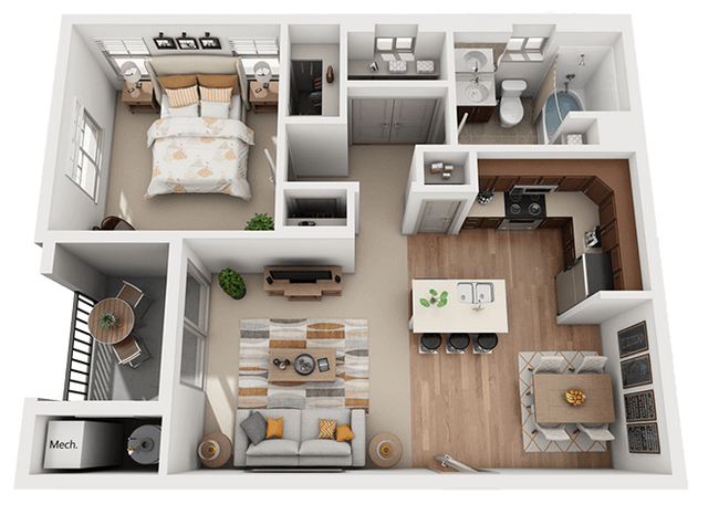 Floorplan - Foothill Lofts Apartments and  Townhomes