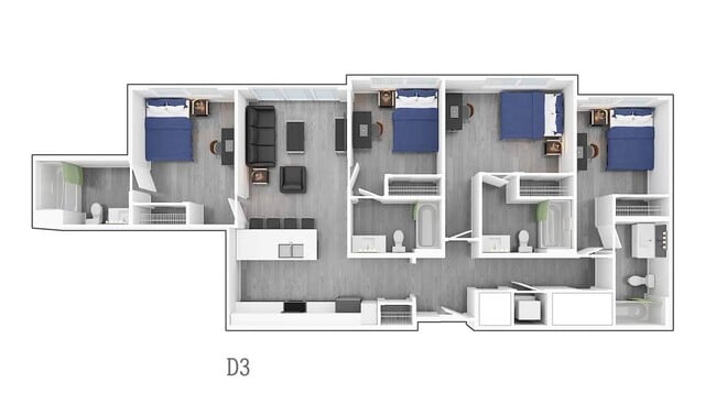 4 Bedroom D3 - Park Place Denton