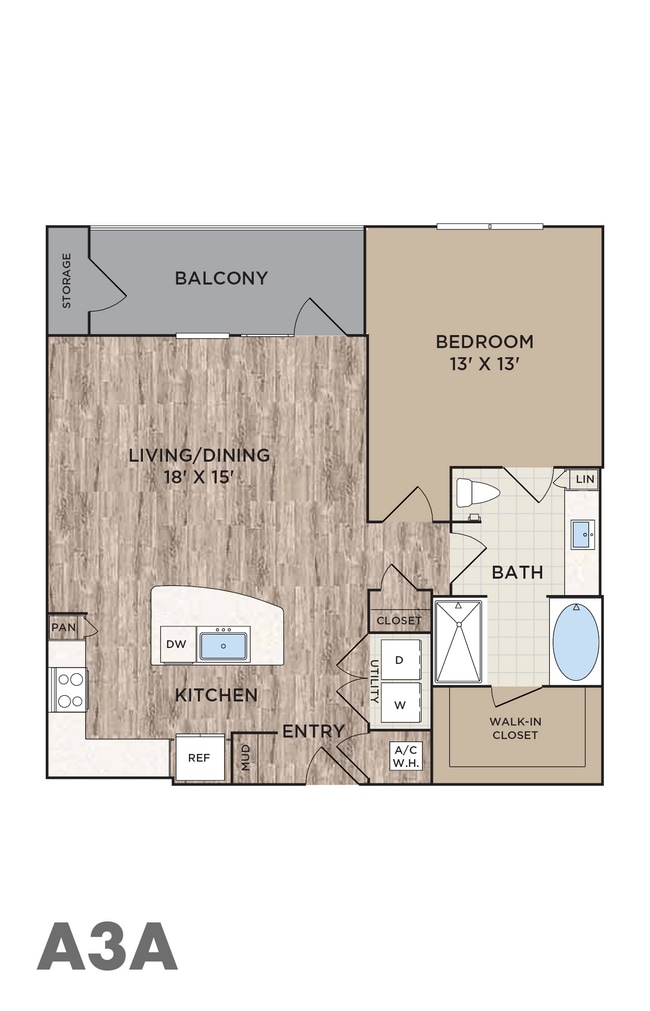 1 BED / 1 BATH - The Westerly