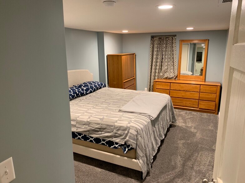 Basement bedroom, king size bed - 1921 N 67th St