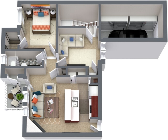Floorplan - Western Station Apartments