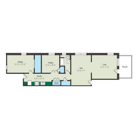 Floorplan - Paradise Flats