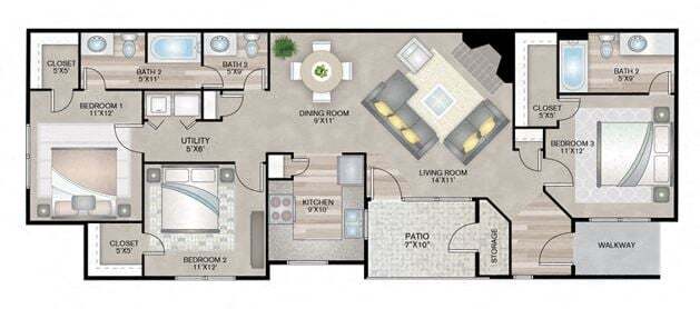 Floorplan - Grafton Flats