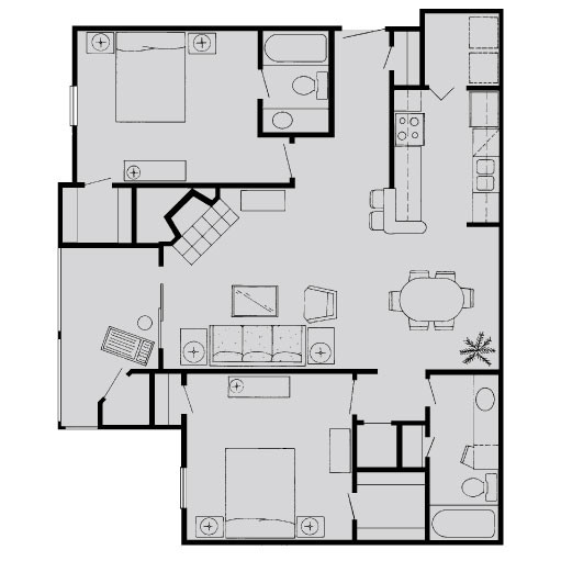 Floorplan - Tanglewood Apartments