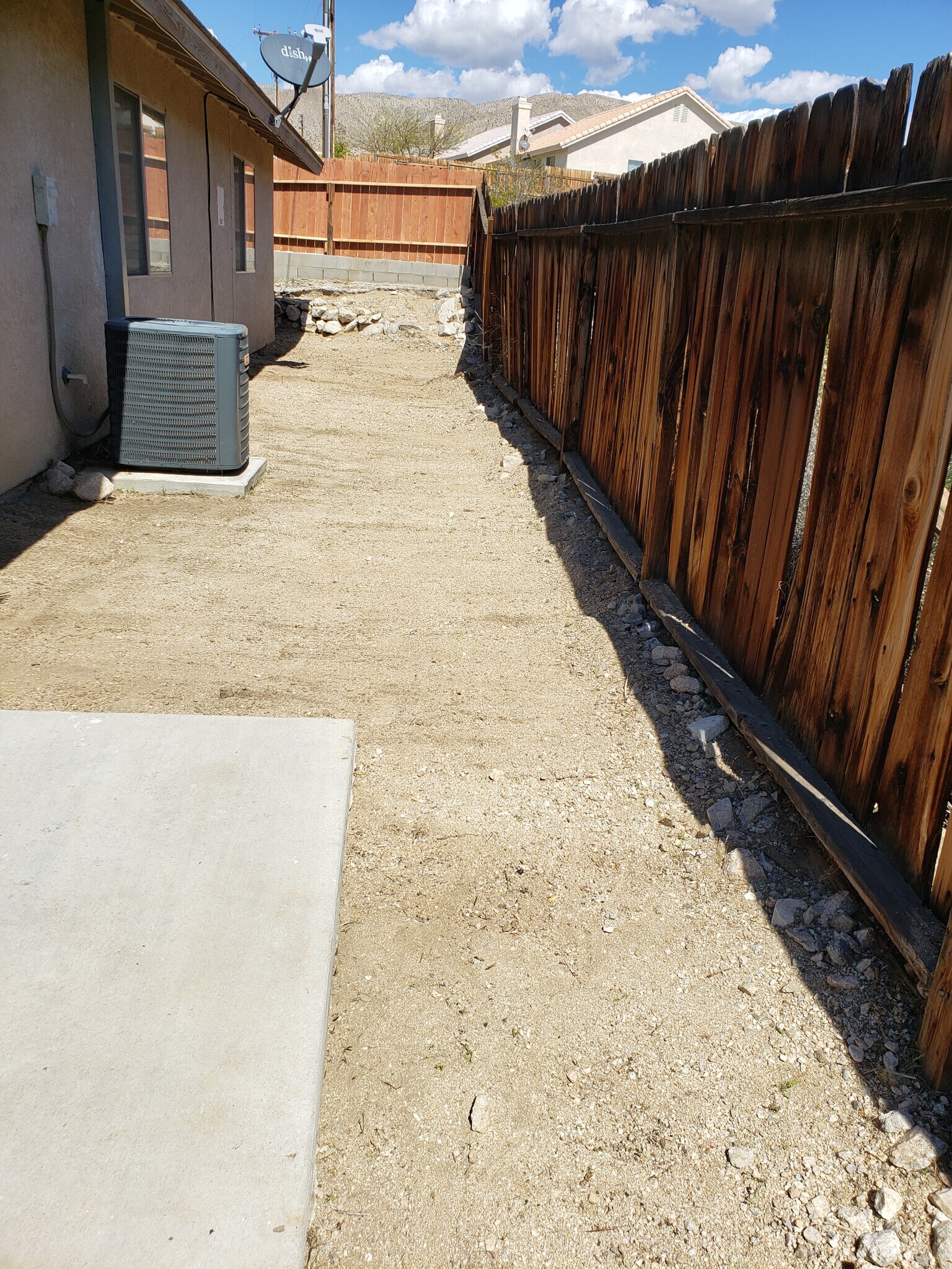 Backyard space - 13160 Agua Cayendo Rd
