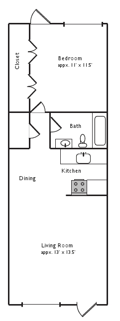 1BR/1BA - Rio Mio